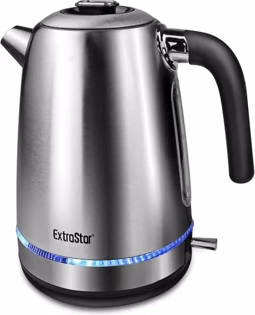 Livingandhome Stainless Steel Electric Kettle with Auto Shut-off, 1.7 l, Silver
