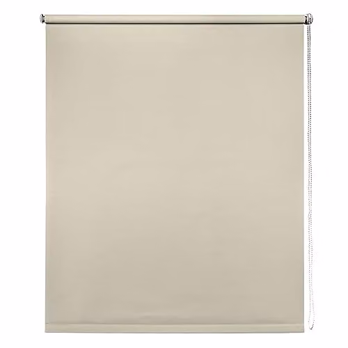New Edge Blinds Thermal Blackout Roller Blind in Black and Sand, W: 125 cm, H: 165 cm – 1