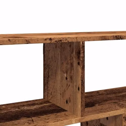 vidaXL Modern Wall Mounted Shelf in Old Wood Brown, W/D/H: 100 x 25 x 50 cm – 3