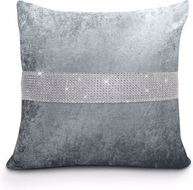 Intimates Grey Ombre Velvet Tonal Square Polycotton Cushion