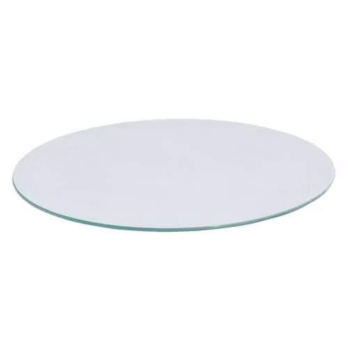 Harbour Housewares Round Glass Chopping Board in White, Diameter: 30 cm – 1