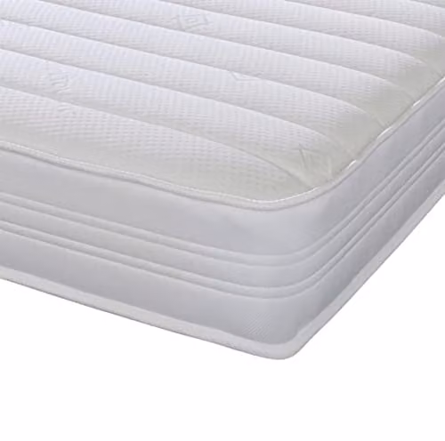 eXtreme Comfort Ltd Sirocco Small Single Hybrid Spring and Memory Foam Mattress, White, Depth: 18 cm