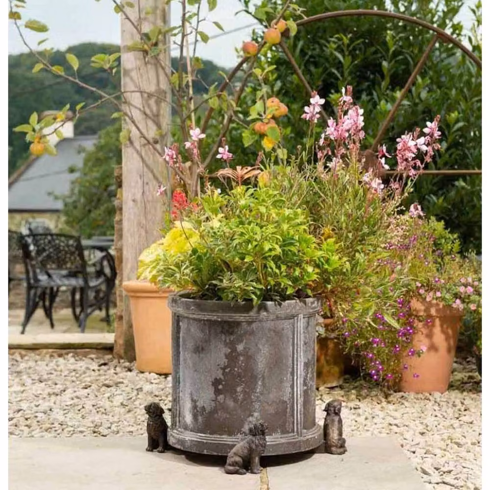Jardinopia Newfoundland Dog Themed Plant Pot Feet in Bronze, Set of 3 – 8
