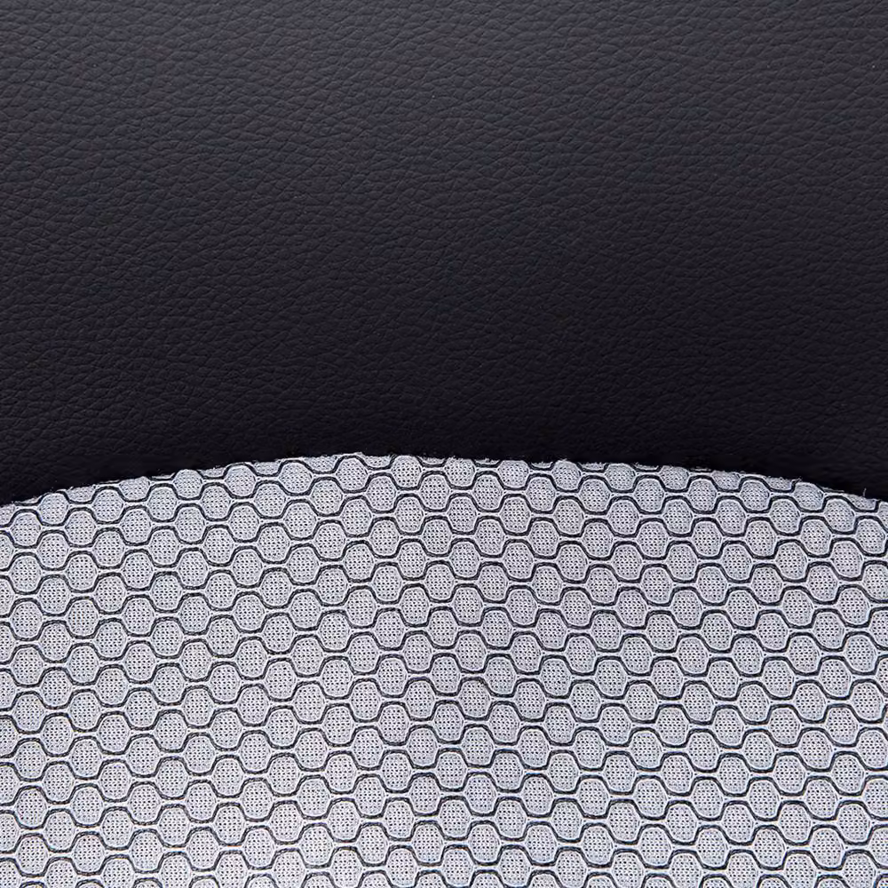 Wyld and Coco Ergonomic Grey Mesh and Faux Leather Office Chair with Headrest and Armrests – 5