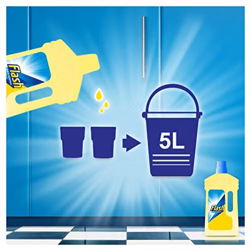 Procter & Gamble Flash Universal Multi-Surface Cleaning Liquid, Crisp Lemons, 1 l, Yellow – 2