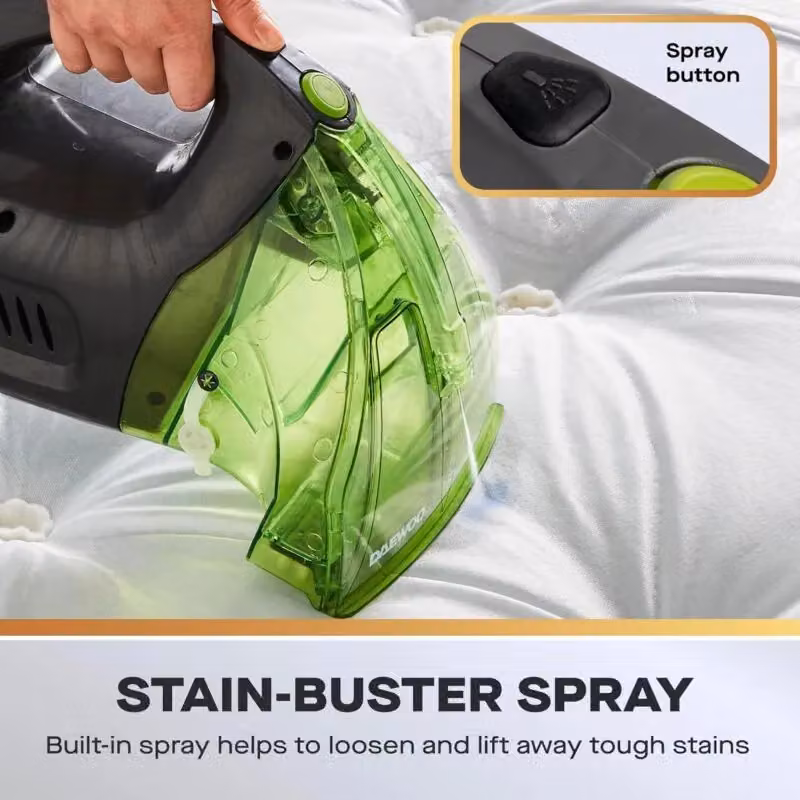 Daewoo Hurricane Stair Master Hand Held Carpet and Upholstery Spot Washer in Dark Grey – 3