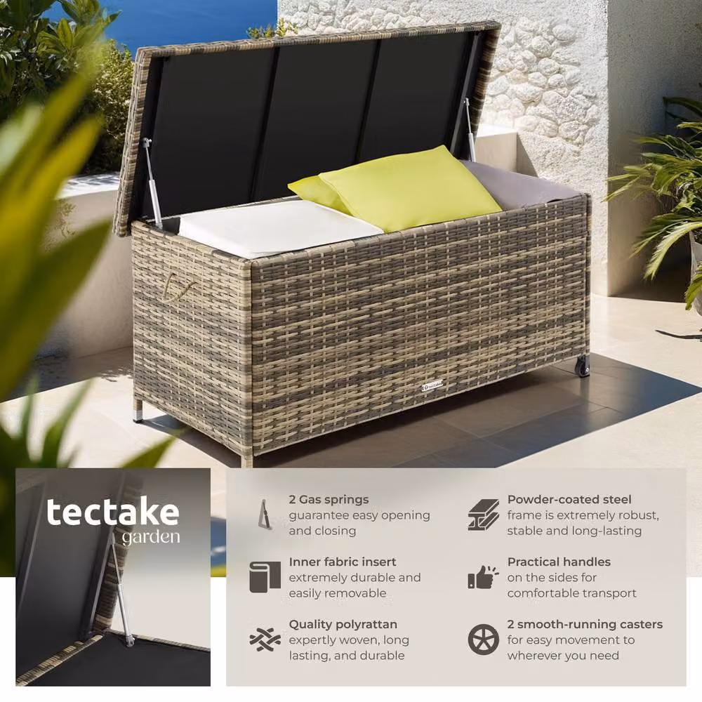 tectake Kiruna Storage Box in Brown – 2