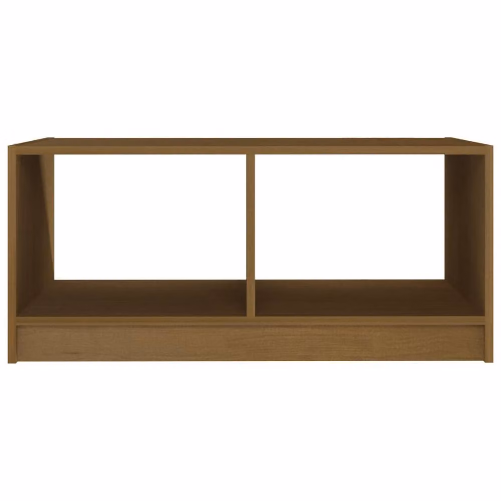 Berkfield Home Modern Rectangular Coffee Table in Honey Brown Solid Pinewood, W: 75 cm, D: 50 cm, H: 33.5 cm – 4