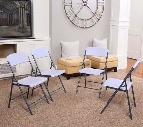 LIFETIME 80923 Essential Folding Chair in White – 2