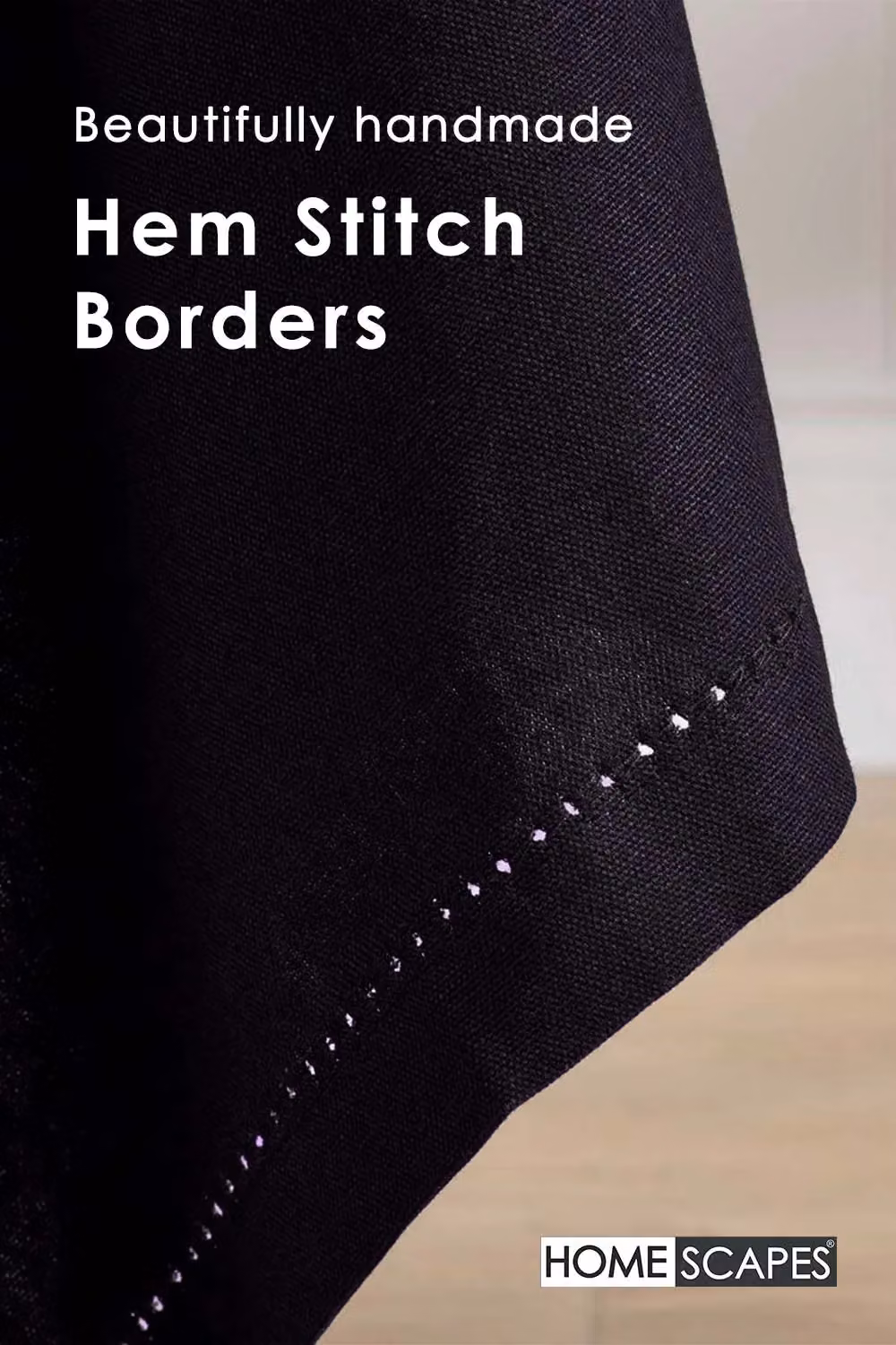 Homescapes Plain Black Cotton Square Tablecloth, W/D: 137 x 137 cm – 4