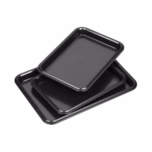 Tala Black Non-Stick Carbon Steel Performance Baking Sheet Set of 3 – 1