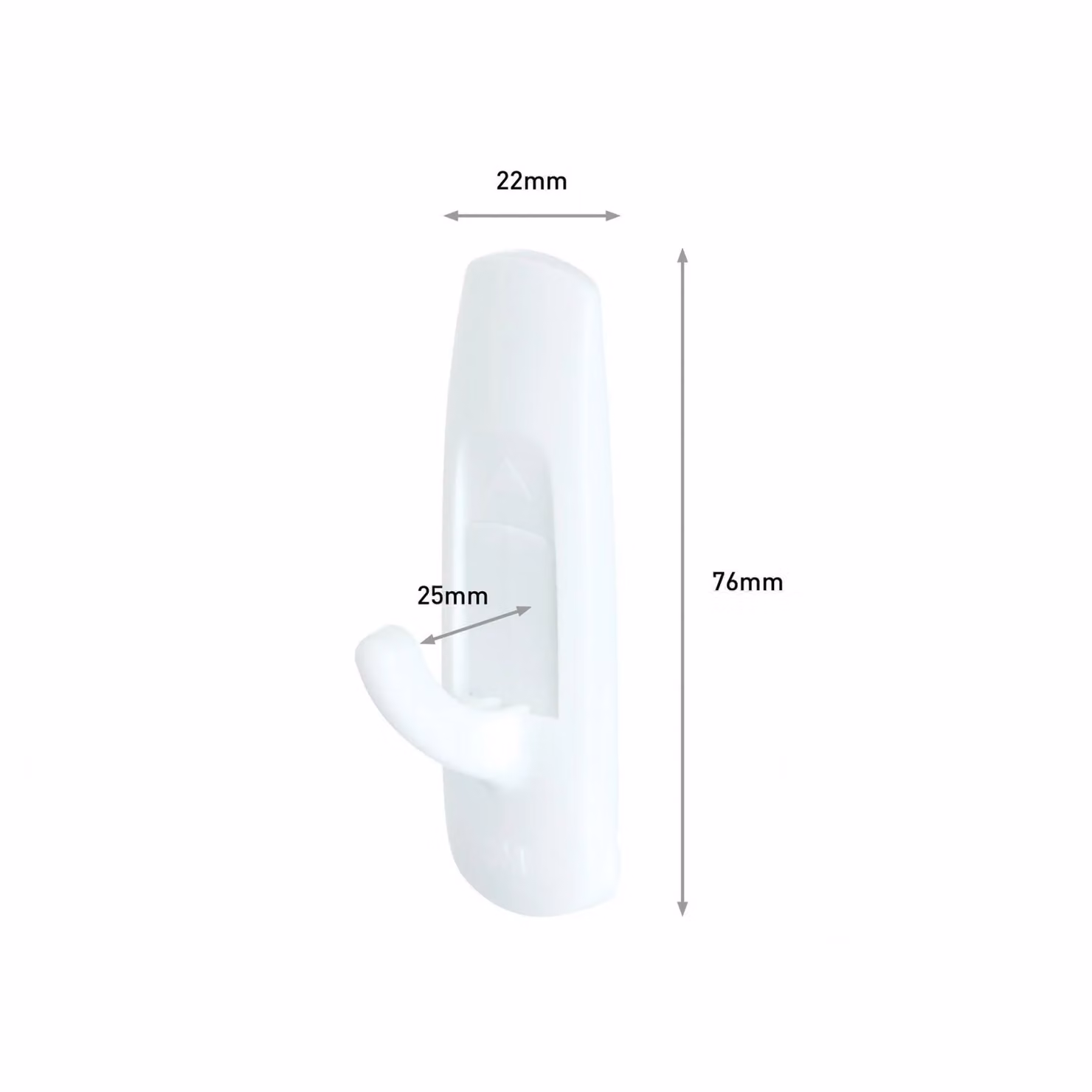 Command Medium Utility Wall Hooks, White, Pack of 6 – 2