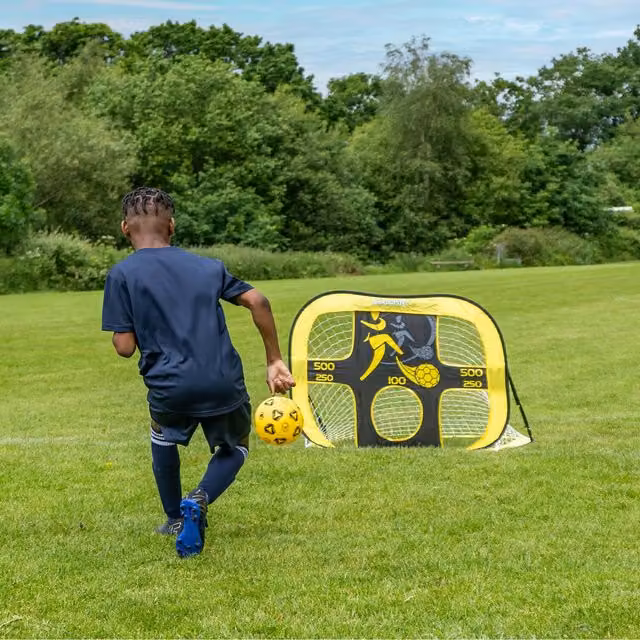Kickmaster Quick-Up Goal Target Shot in Yellow