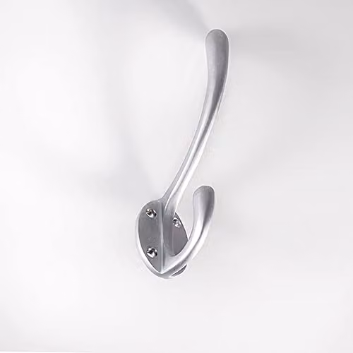 Loops Heavyweight One Piece Hat and Coat Hook in Chrome, 76mm Projection