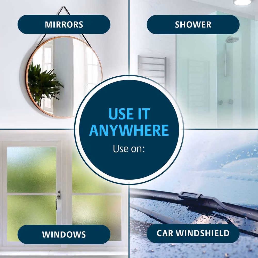 Klarstein 2-in-1 Window Cleaning Kit with Telescopic Handle and Squeegee in Blue and White – 4