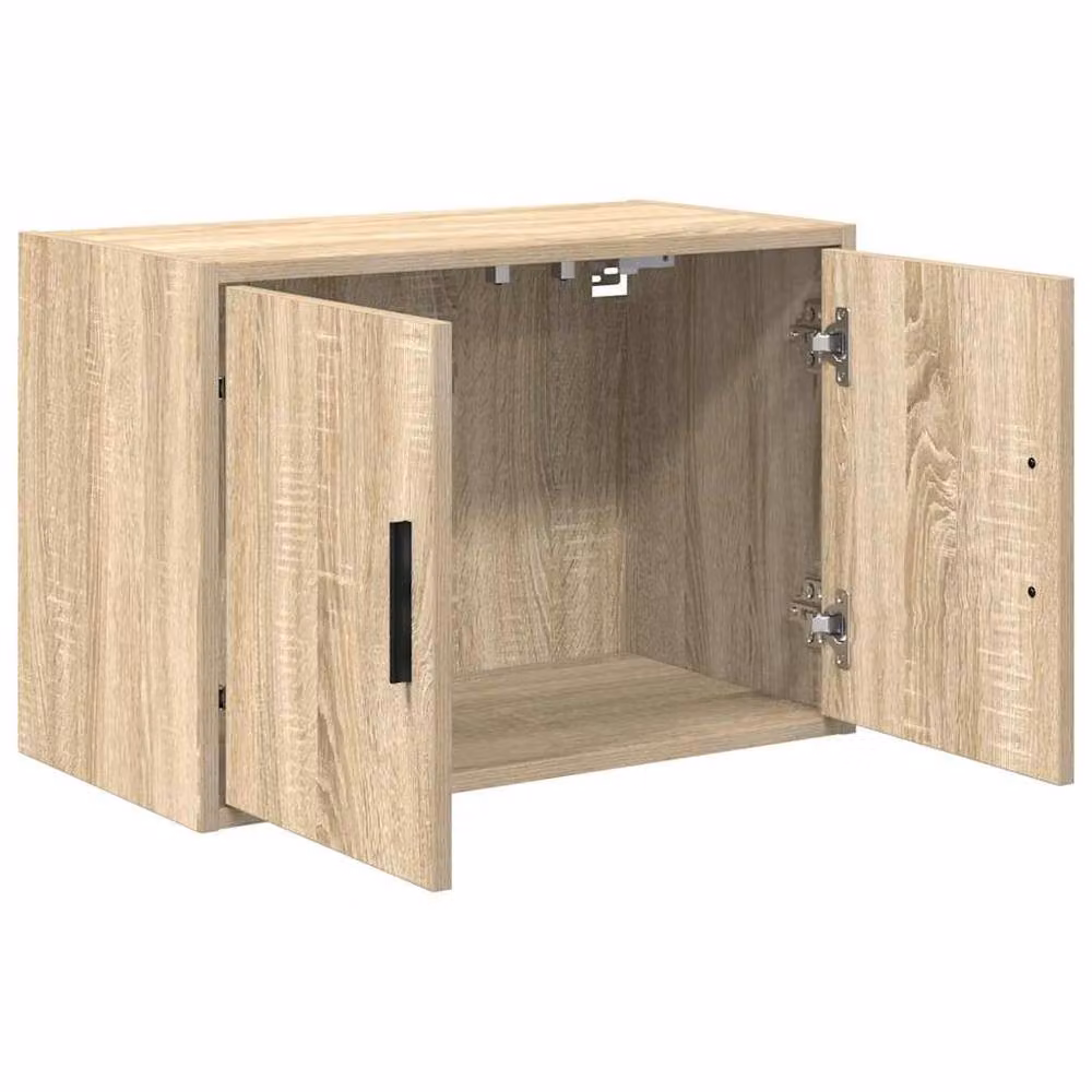 Berkfield Home Sonoma Oak Garage Wall Cabinet in Light Tan, W/D/H: 60 x 30 x 41 cm – 2