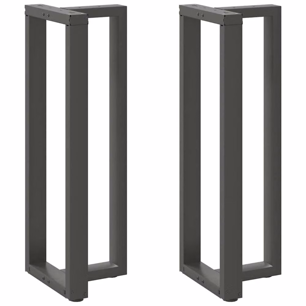 Berkfield Home Modern T-Shaped Bar Table Legs, 2 Pieces, Anthracite Grey, W: 50 cm, D: 35 cm, H: 110-111 cm – 2