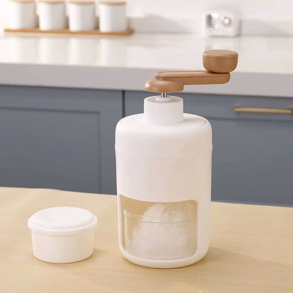 SPETLEK Portable Crank Ice Crusher and Block Shaving Machine in White – 2