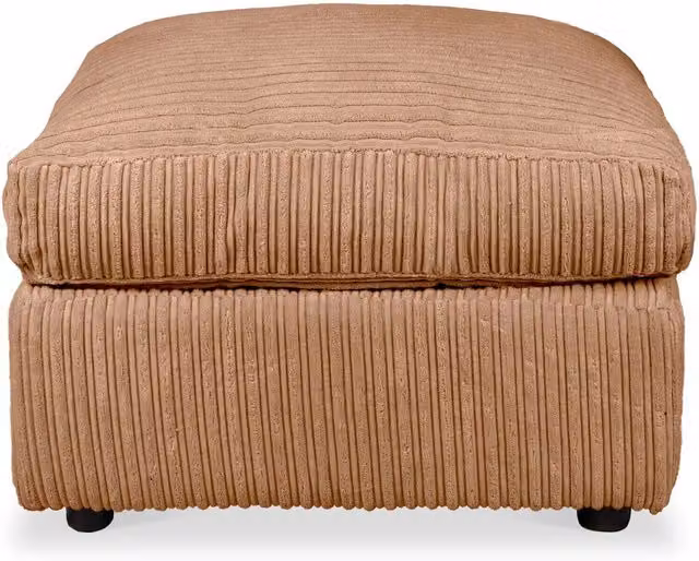 APK DESIGN Jumbo Cord Fabric Cube Footstool in Brown
