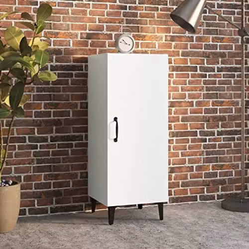 vidaXL White MDF Sideboard W/D/H: 34.5 x 34.0 x 90.0 cm – 2