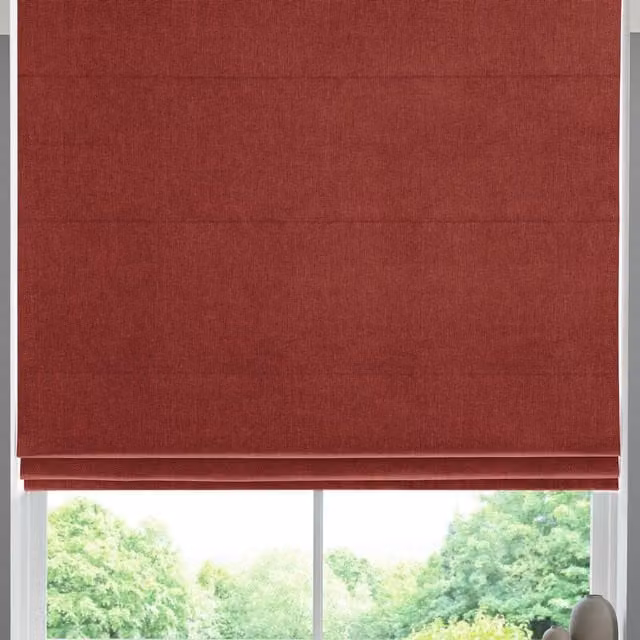 Simply Collection Positano Made to Measure Blackout Roman Blind in Scarlet Red