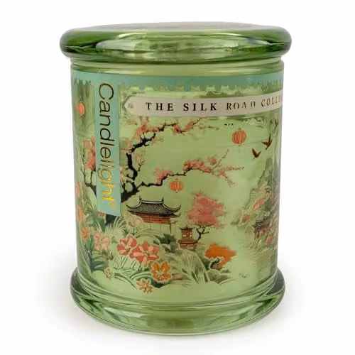 Candlelight Chengdu Luxury Scented Sakura Blossom Candle, Green, 300g – 1