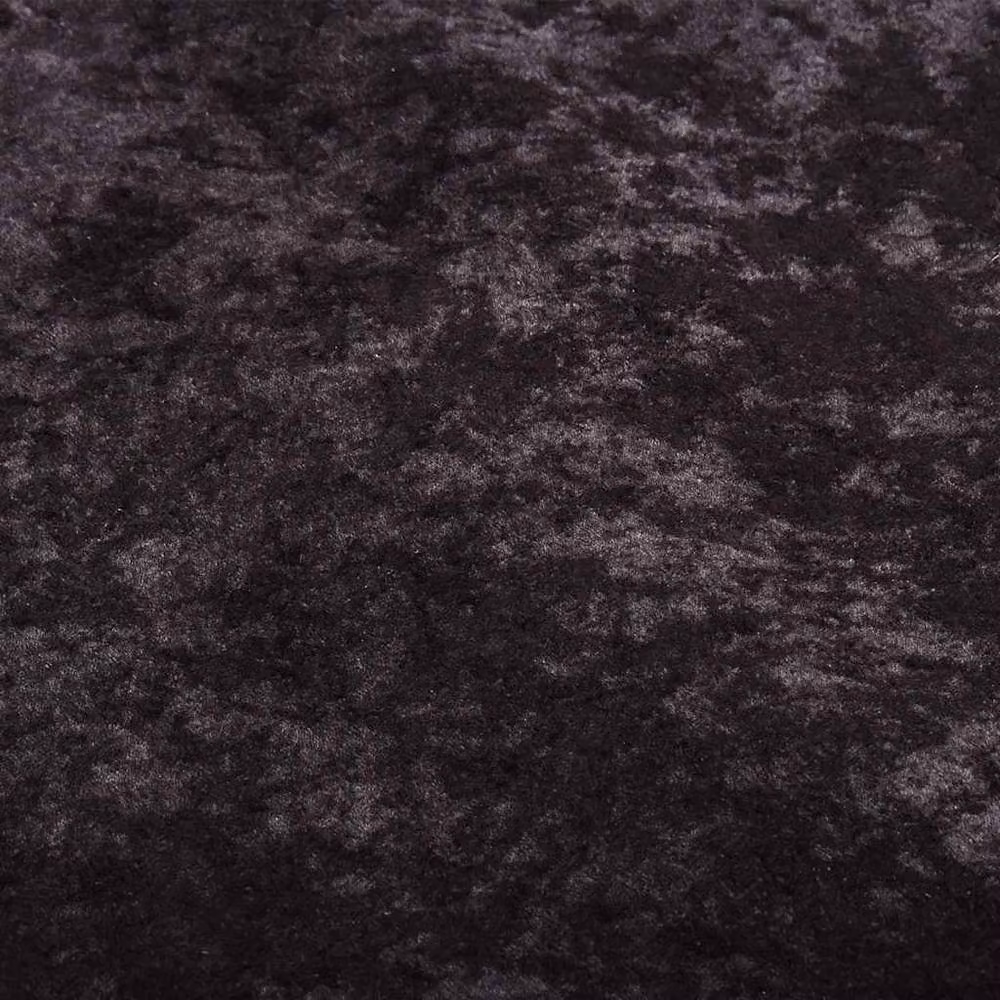 Berkfield Home Washable Anti Slip Round Rug in Anthracite and Black, Diameter: 120 cm – 3