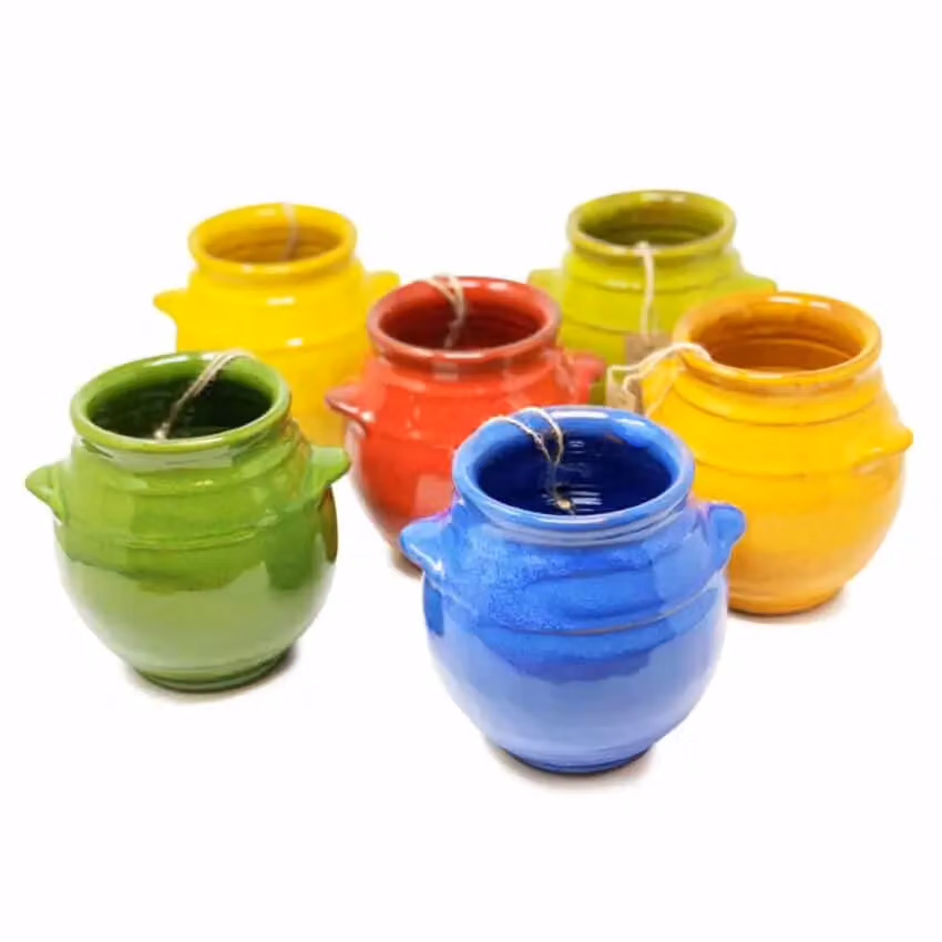 Verano Spanish Ceramics Selena Glazed Hand Dipped Ceramic Kitchen Utensil Jar, Blue, H: 16 cm, D: 16.5 cm – 2