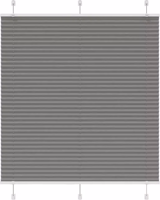Berkfield Home Single Pleat Corded Blind in Anthracite and Black, W: 115 cm, H: 150 cm – 1