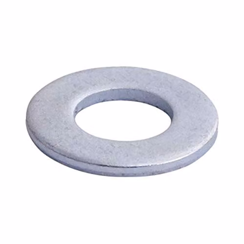 Unifix 16mm Galvanised Steel Flat Washers, Silver, Pack of 10