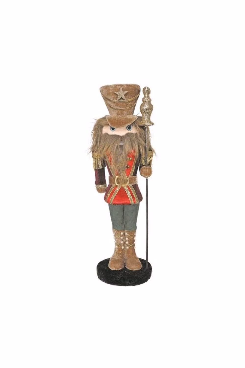 KDMD Classic Red and Green Christmas Nutcracker Tabletop Decoration, Height: 42 cm – 2
