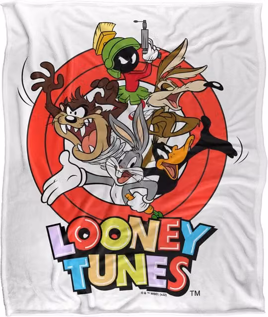 Warner Bros. Looney Tunes Group Characters Silky Touch Super Soft Fleece Throw Blanket, Multicolour, W: 91.44 cm x L: 147 cm – 3