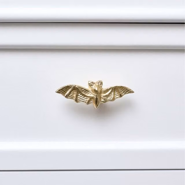 Melody Maison Polished Gold Brass Bat Drawer Knob
