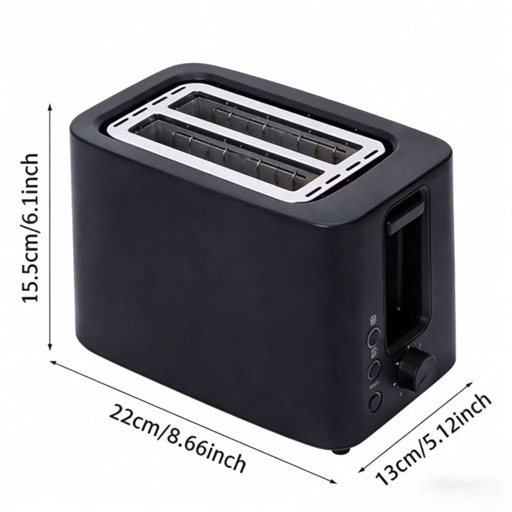 EONLION 2 Slice Variable Browning Toaster in Black – 2