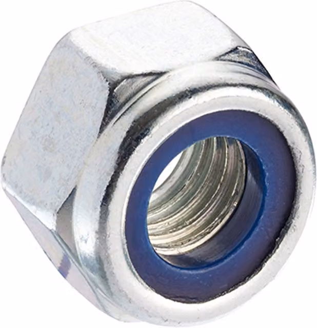 Unifix P Type Nylon Insert Nuts DIN 982 BZP M10 x 1.50 Grey