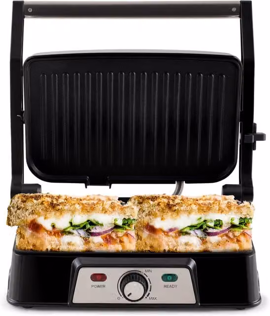 Netta 700W Panini Maker in Black