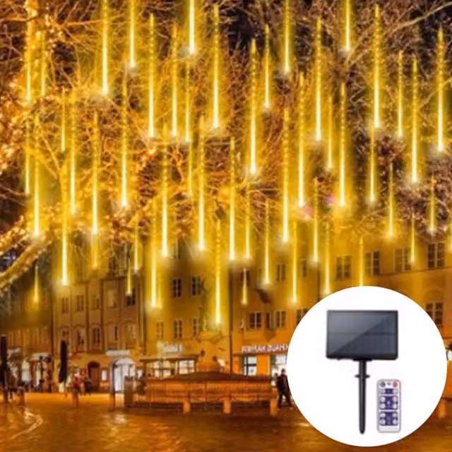 Latto Solar White LED Icicle Lights for Christmas, Parties and Weddings