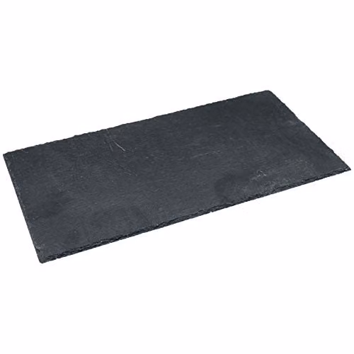 Argon Tableware Grey Slate Rectangle Dinner Plates, Pack of 2, W: 29 cm, D: 12 cm – 3