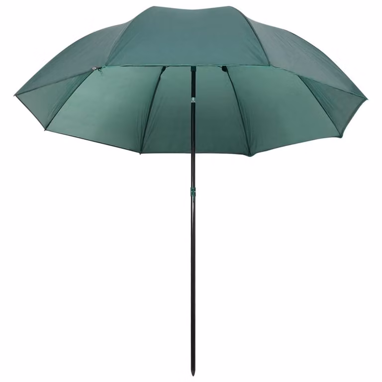 Berkfield Home Fishing Umbrella in Green, W: 220 cm, D: 193 cm