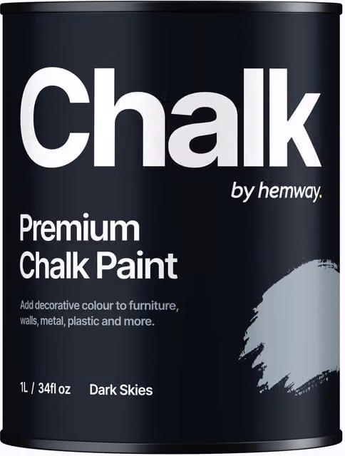 Hemway Chalk Paint Flat Matt in Dark Skies Blue, 1L