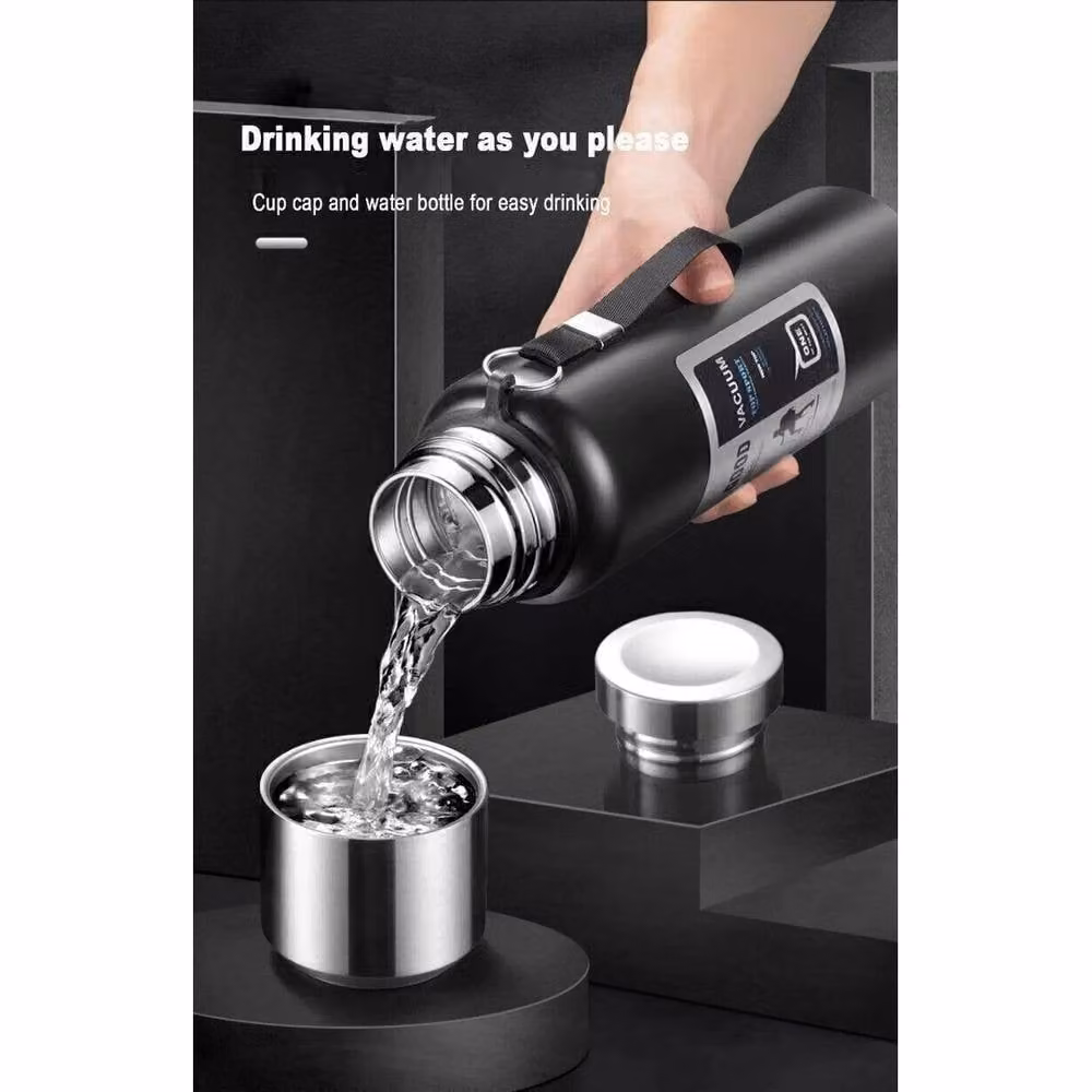 SPETLEK Black Stainless Steel Vacuum Insulated Bottle, 0.8 l – 4
