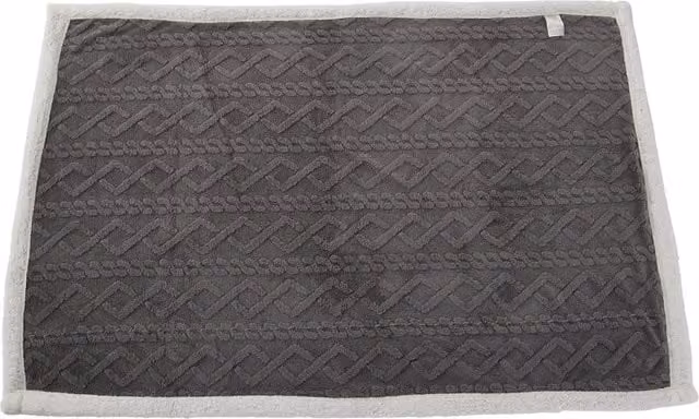 Garden Sanctuary Reversible Double-Face Jacquard Fleece Blanket in Grey