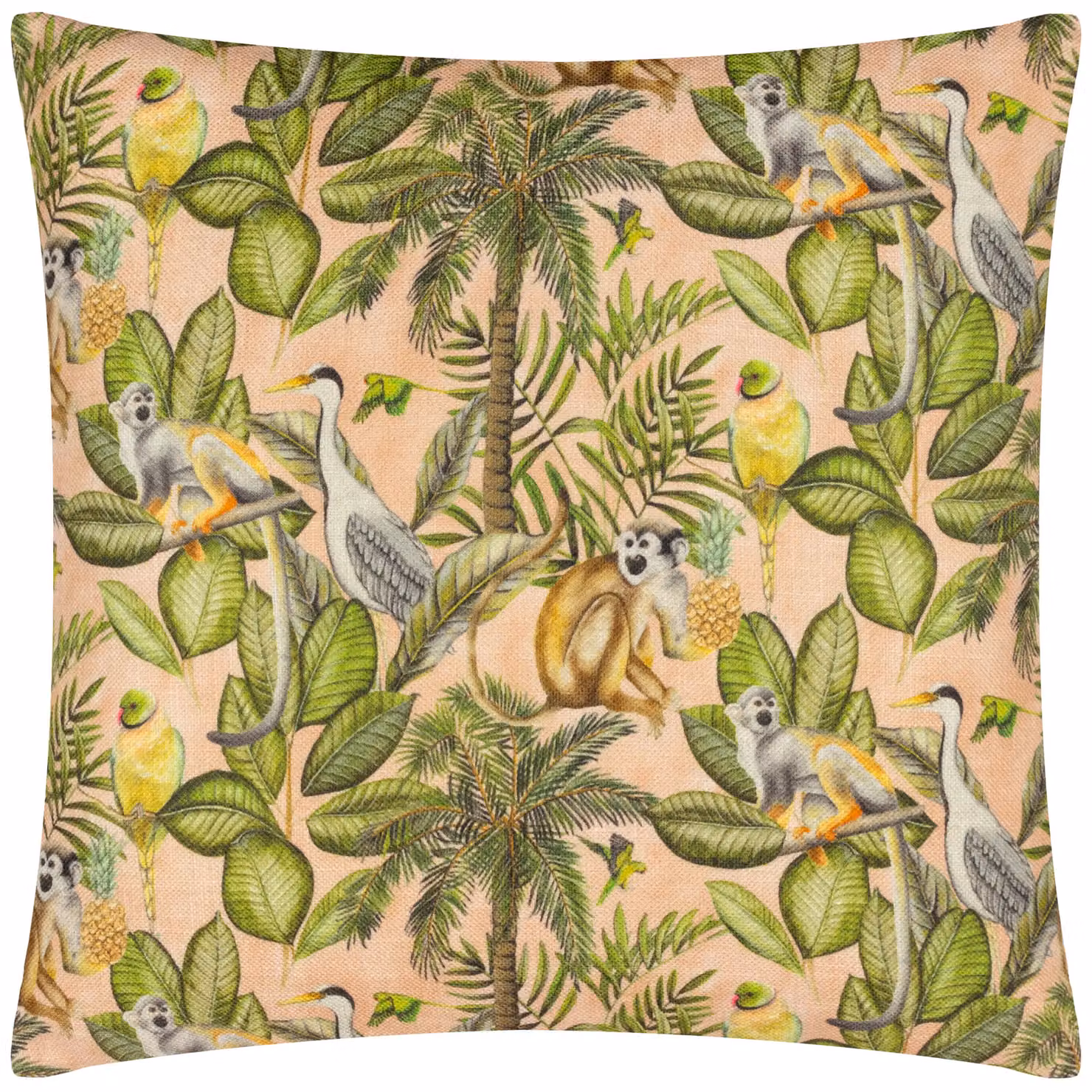 Wylder Tropics Valera Tomai Jungle Tropical Multicolour Square Cushion, W/D/H: 50 x 50 x 50 cm – 2
