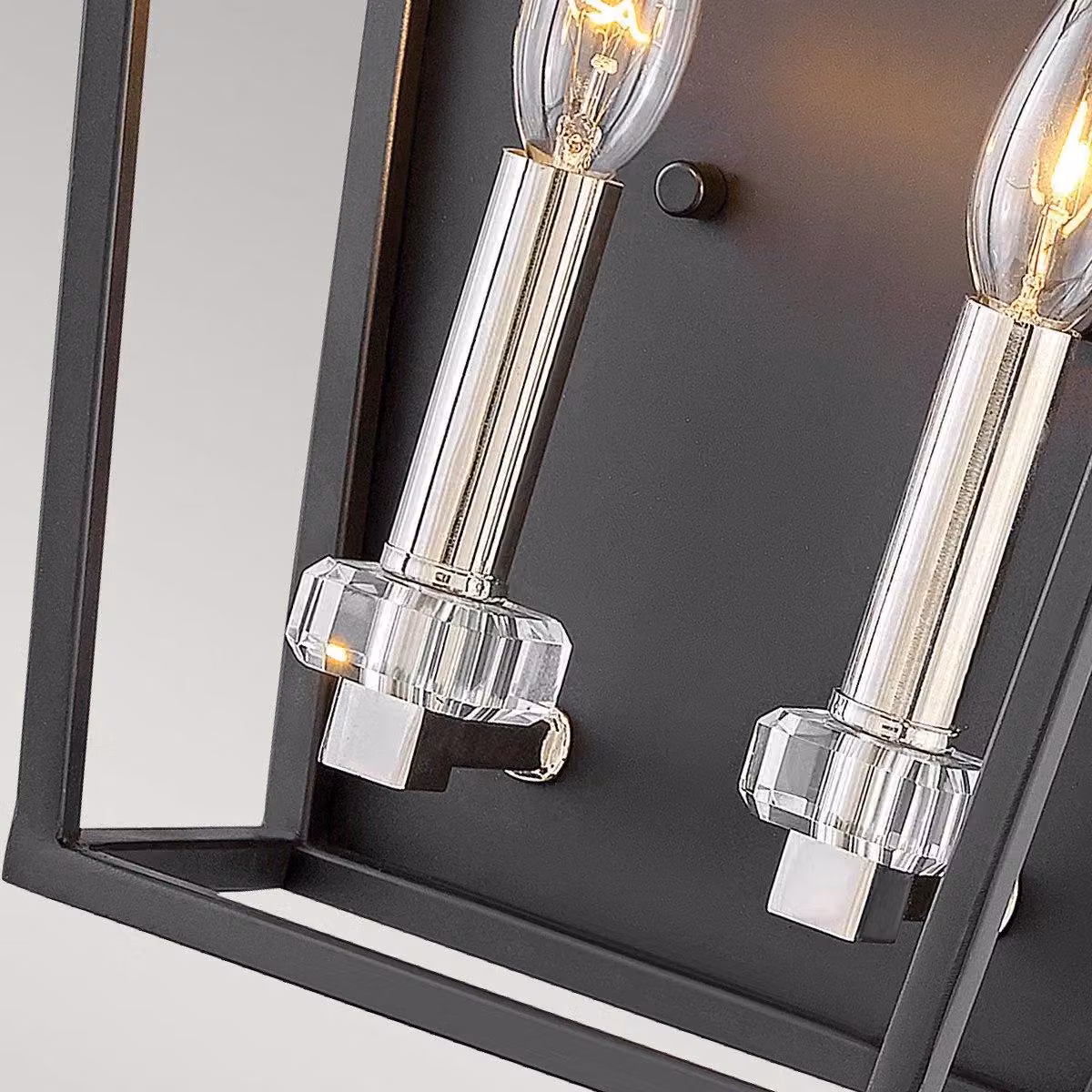 Hinkley Stinson Black Lantern Pendant Ceiling Light with Crystal and Metal Details – 3