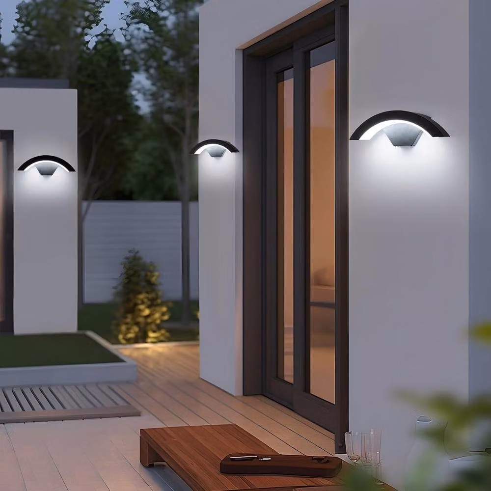 Goeco Modern LED Wall Light, 24W IP65 Waterproof Outdoor Lamp in Black – 8