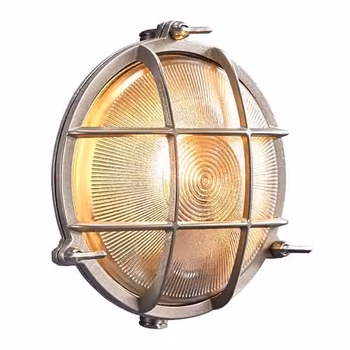 Nordlux Polperro Maritime Outdoor Wall Light, Brass, E27, IP64