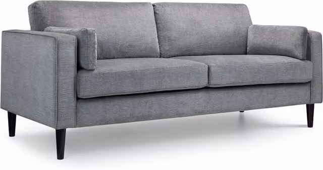 Julian Bowen Hayward Grey Fabric 3 Seater Sofa