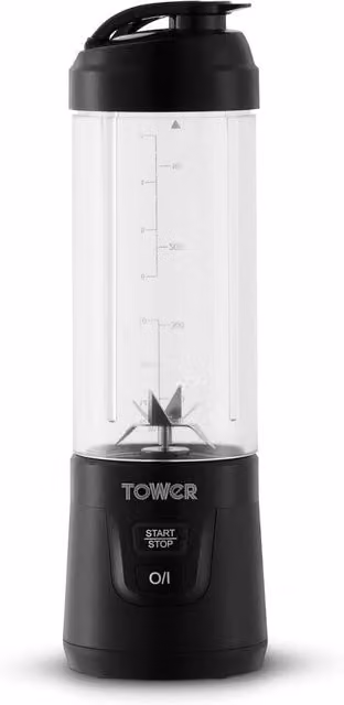 Tower Portable Rechargeable Blender in Black