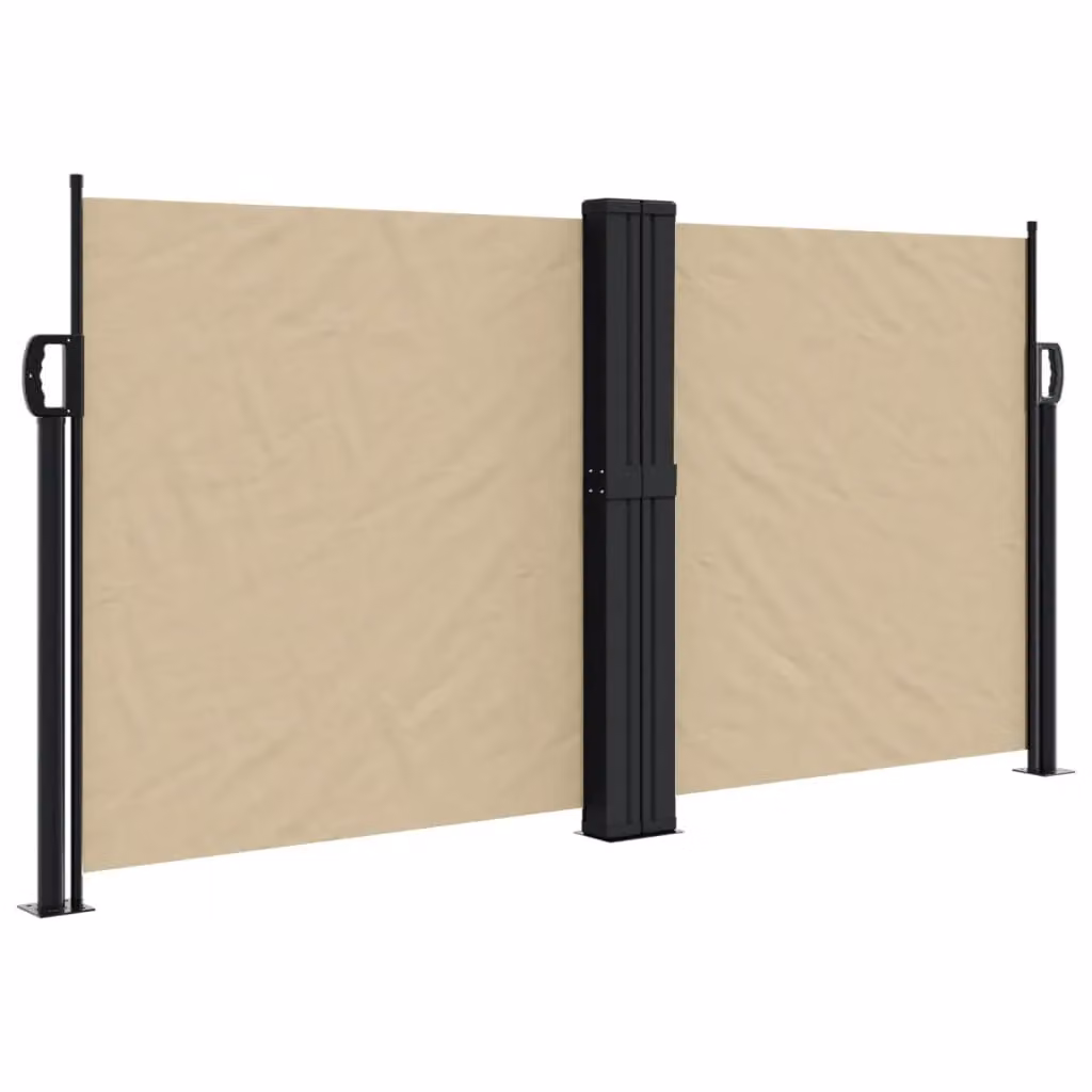 Berkfield Home Retractable Side Awning in Beige, W/D/H: 120 x 120 x 120 cm – 2