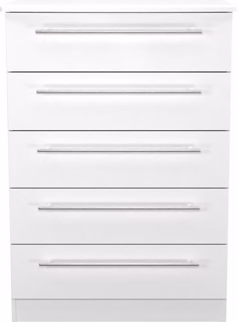 2 U Carlton 5 Drawer Chest in White